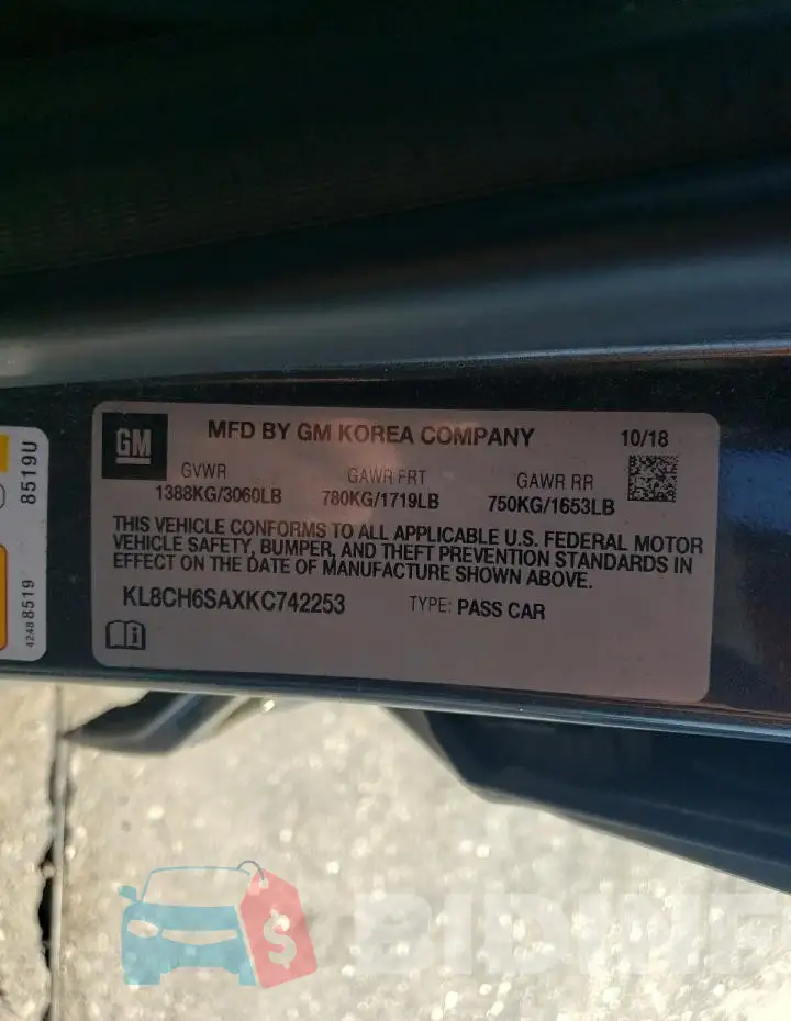 KL8CH6SAXKC742253 Photo# 13