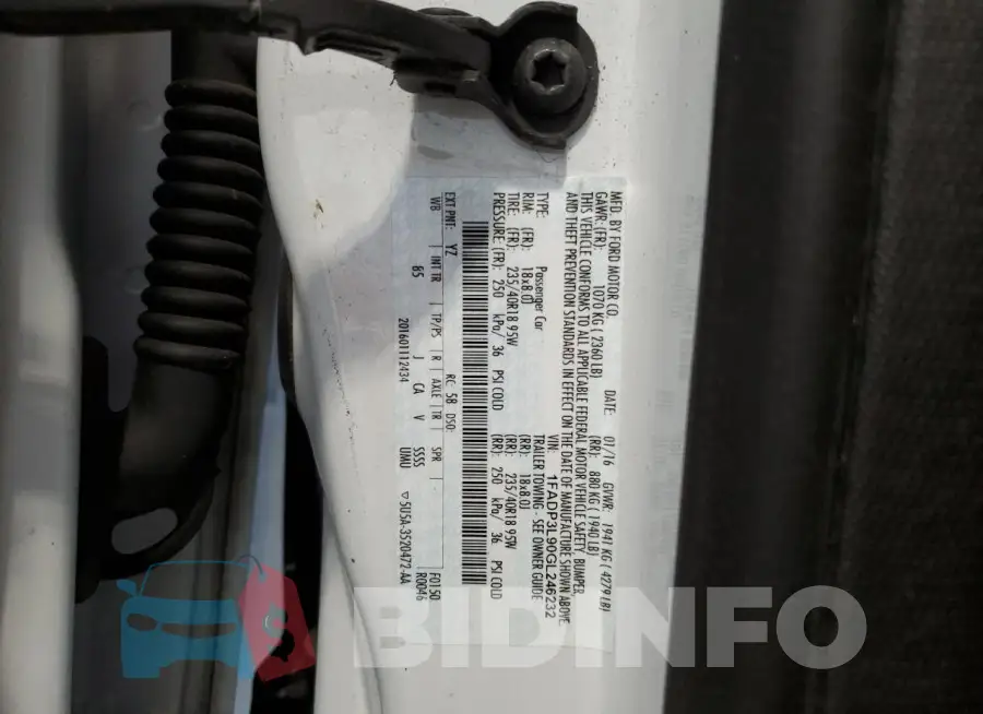 1FADP3L90GL246232 Photo# 12