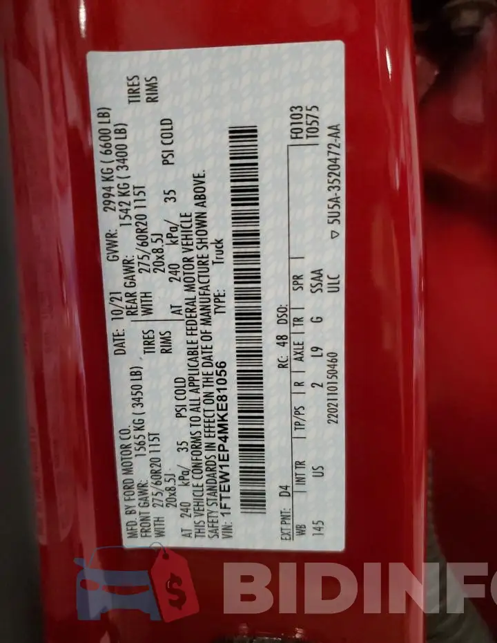 1FTEW1EP4MKE81056 Photo# 12