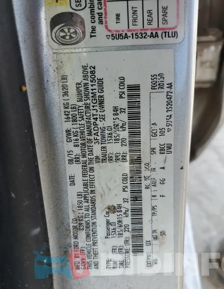 3FADP4TJ1GM115082 Photo# 12