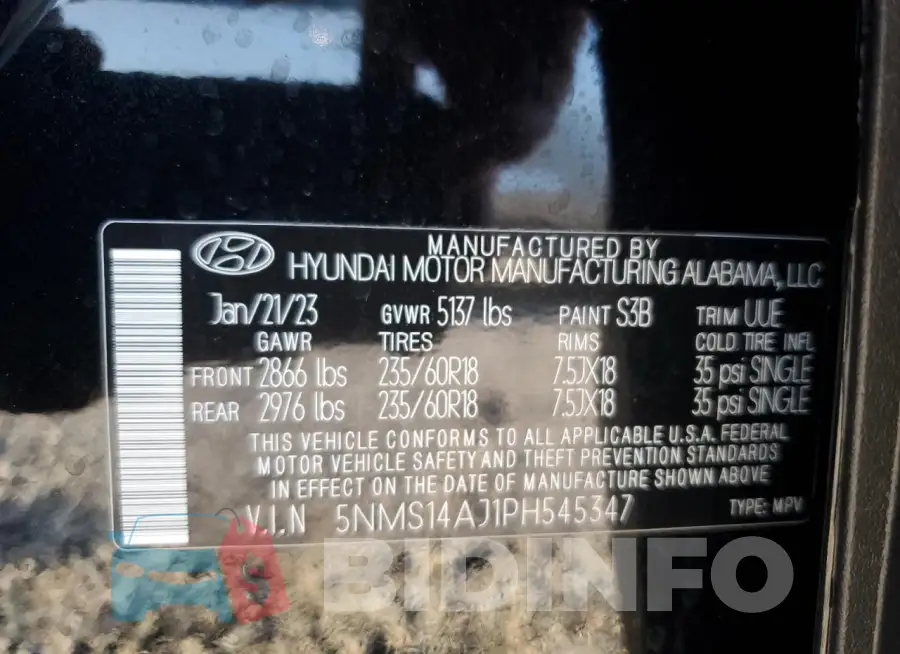 5NMS14AJ1PH545347 Photo# 13