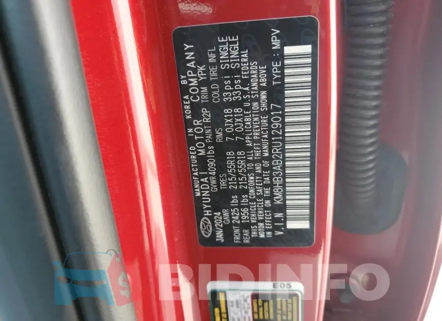 KM8HB3AB2RU129017 Photo# 13