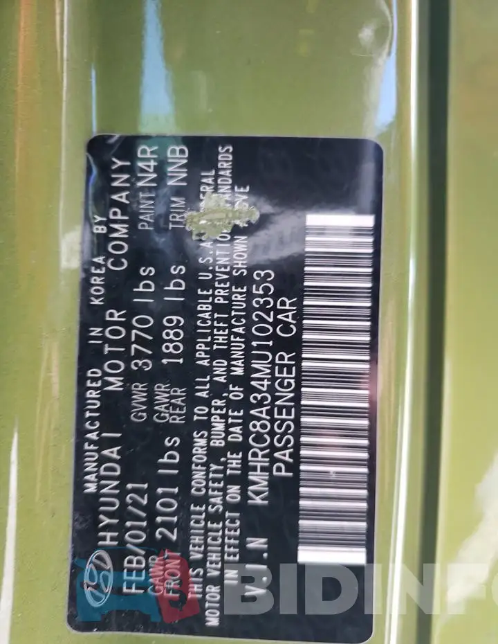 KMHRC8A34MU102353 Photo# 13
