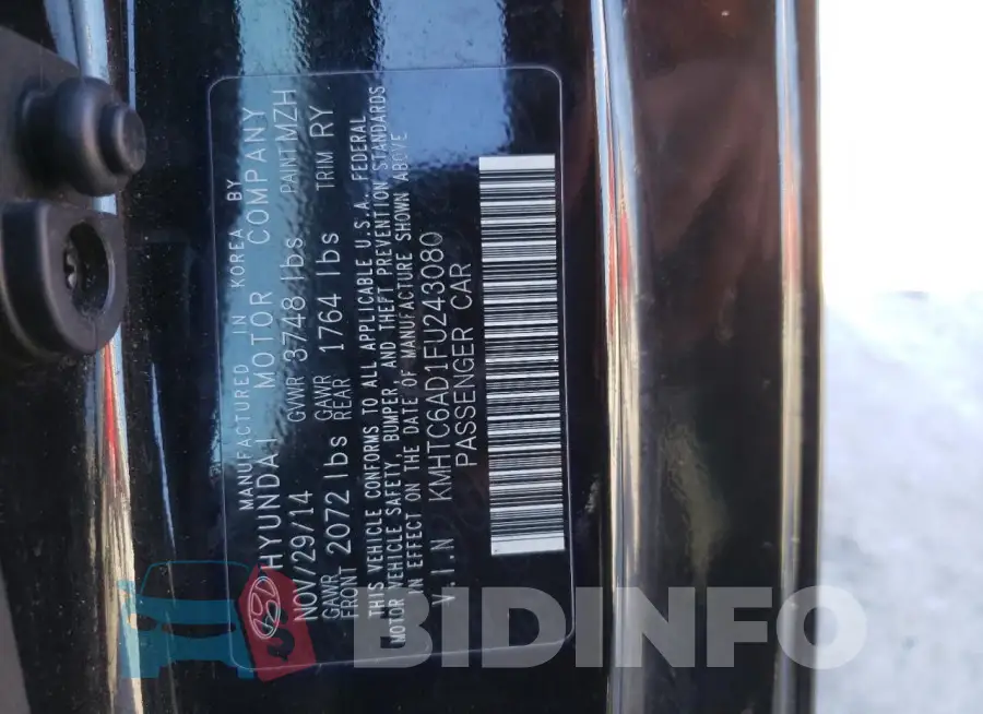 KMHTC6AD1FU243080 Photo# 12