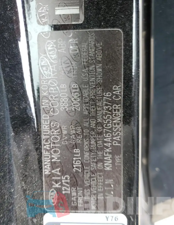 KNAFK4A67G5573776 Photo# 12