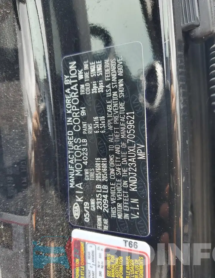 KNDJ23AUXL7059621 Photo# 14