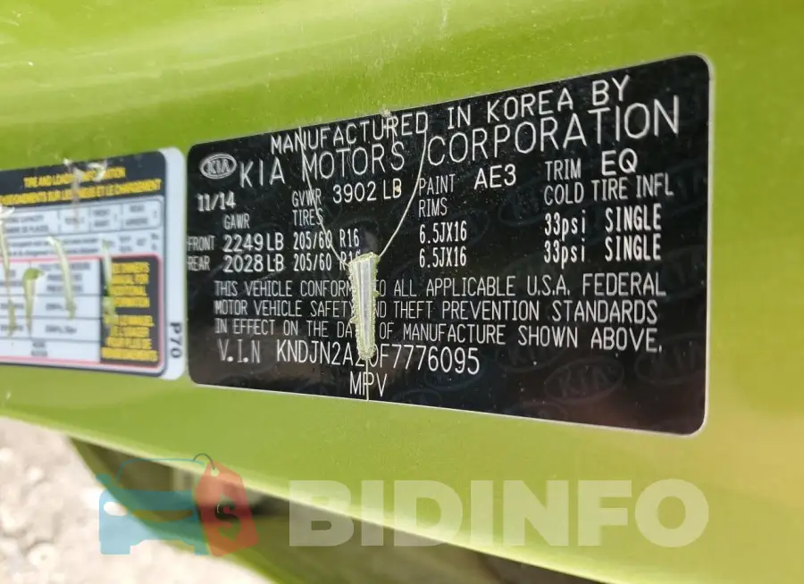 KNDJN2A20F7776095 Photo# 12