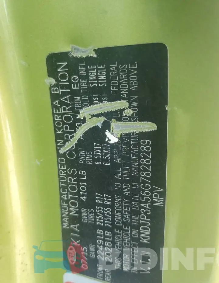 KNDJP3A56G7828289 Photo# 12