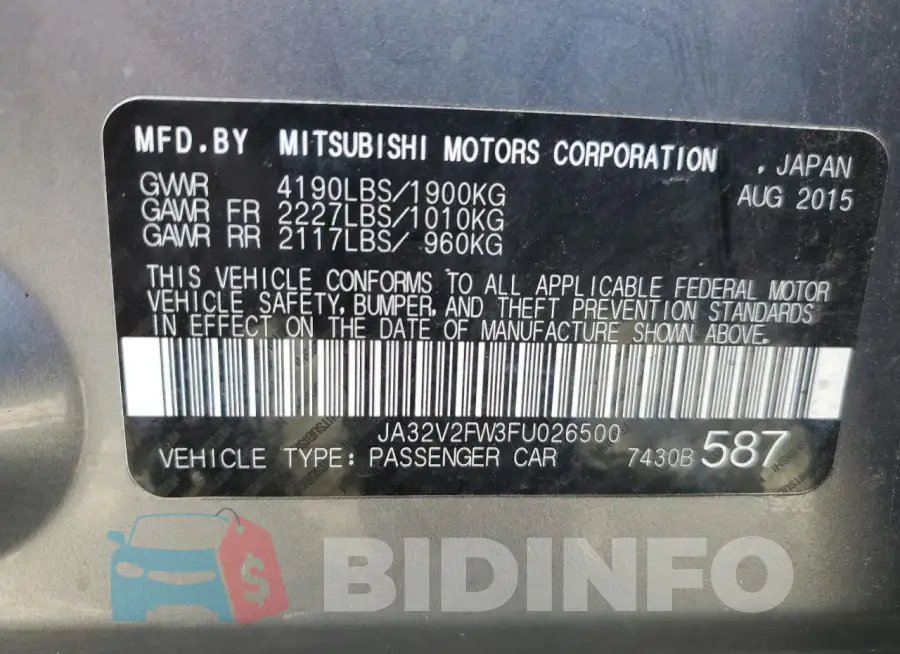 JA32V2FW3FU026500 Photo# 12
