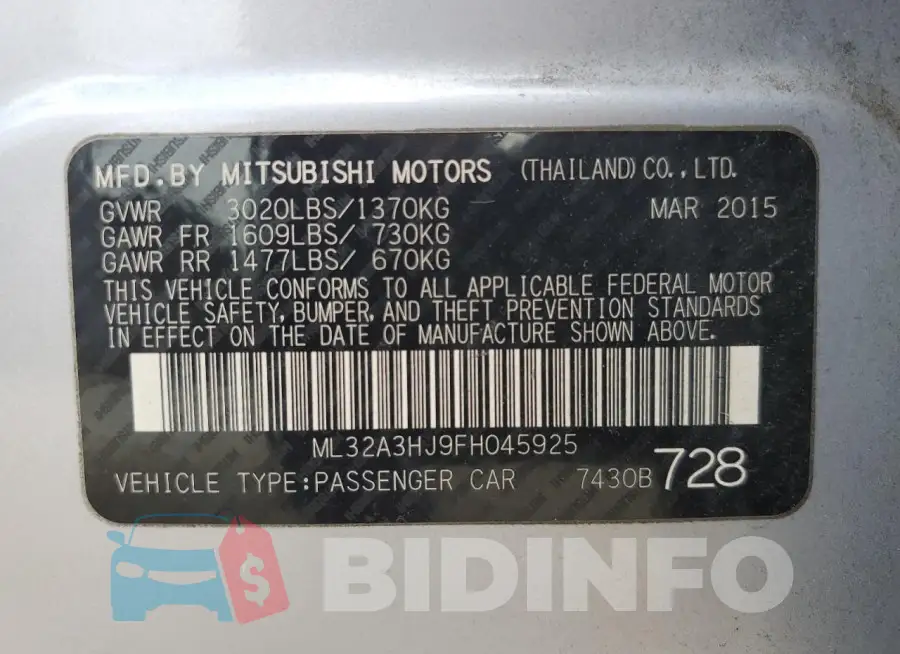 ML32A3HJ9FH045925 Photo# 14