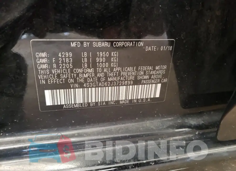 4S3GTAD62J3729899 Photo# 12