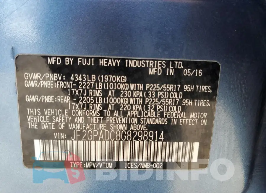JF2GPADC8G8298914 Photo# 13