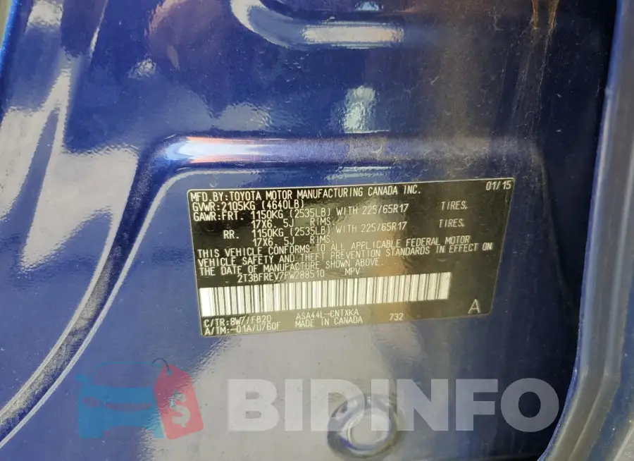 2T3BFREV7FW288510 Photo# 13