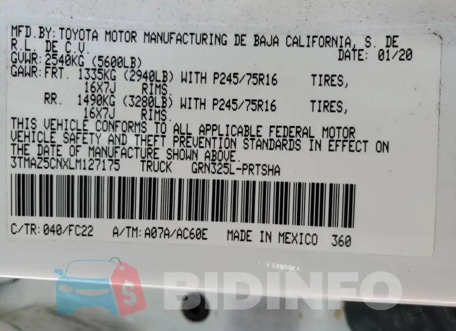 3TMAZ5CNXLM127175 Photo# 13