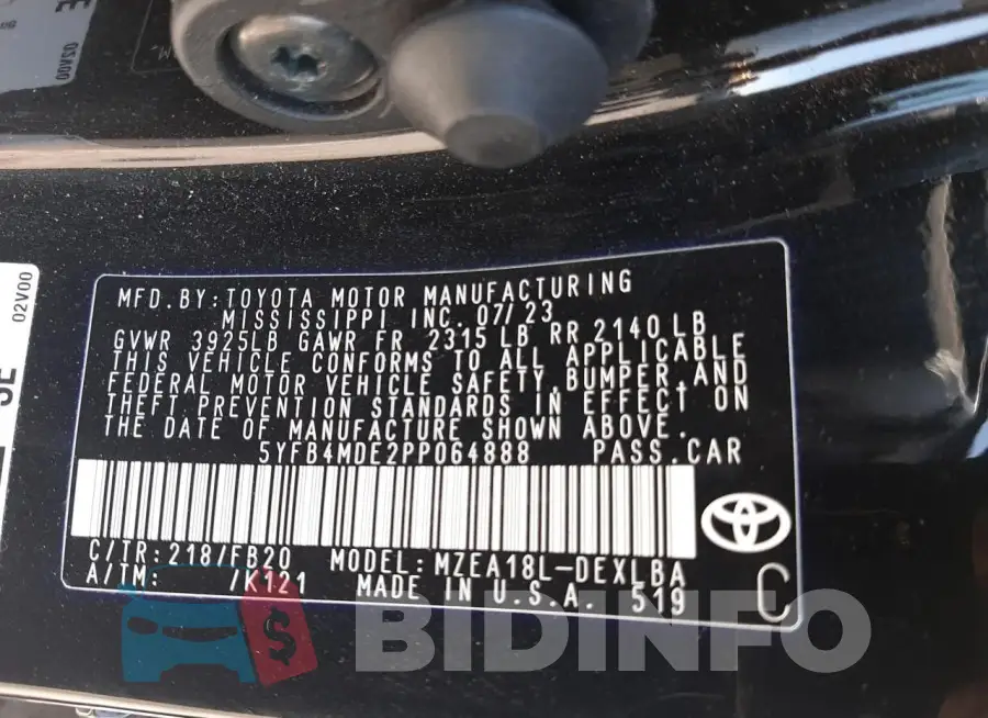 5YFB4MDE2PP064888 Photo# 12