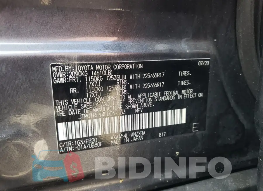 JTMG1RFV4LD067183 Photo# 13