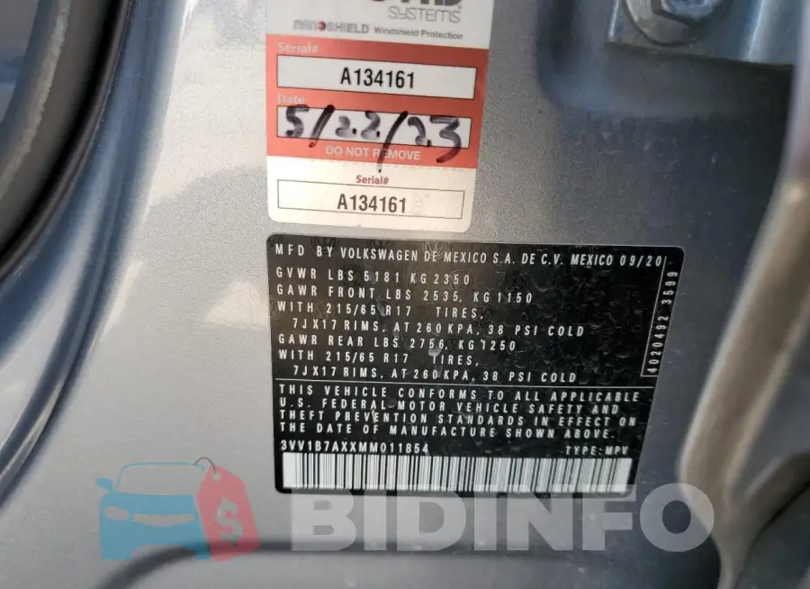 3VV1B7AXXMM011854 Photo# 12
