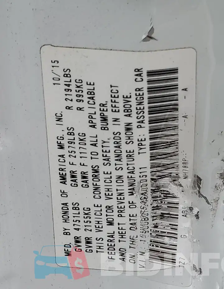 19UUB3F54GA000511 Photo# 12