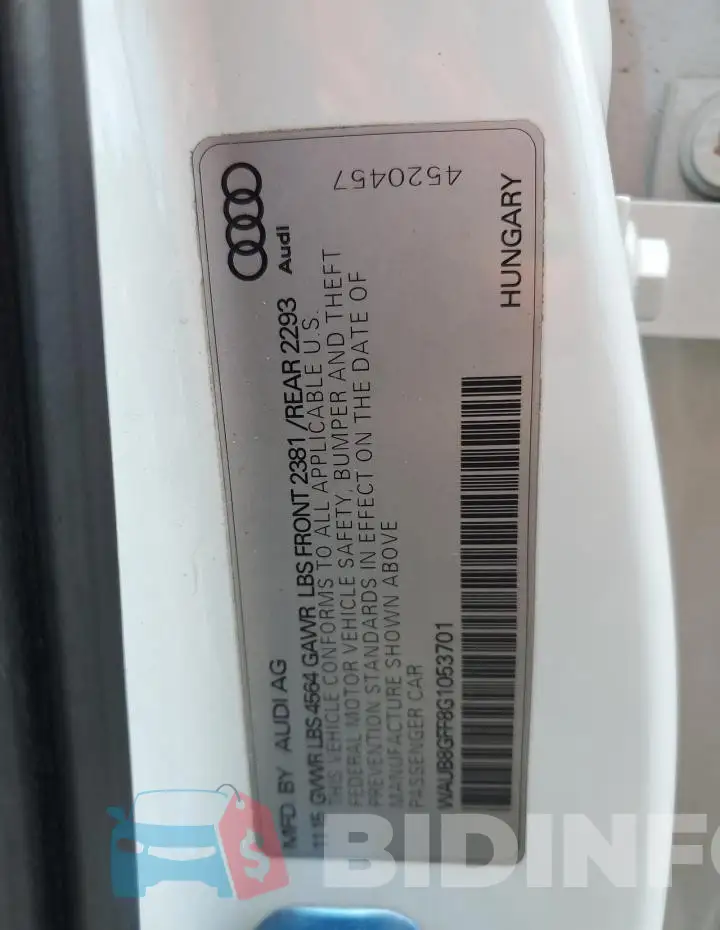 WAUB8GFF8G1053701 Photo# 12