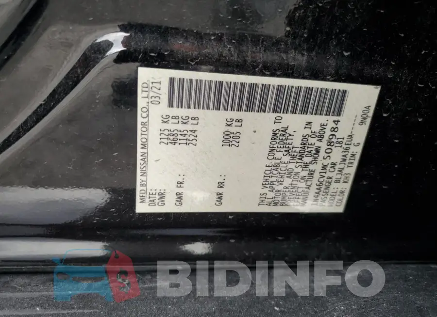 1N4AA6CV1MC508984 Photo# 13