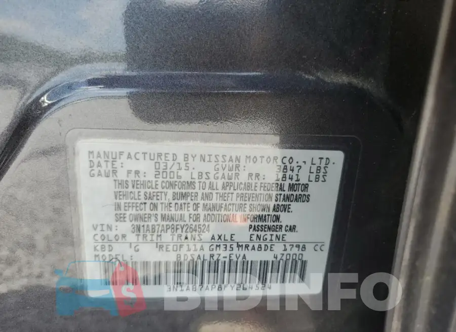 3N1AB7AP8FY264524 Photo# 12