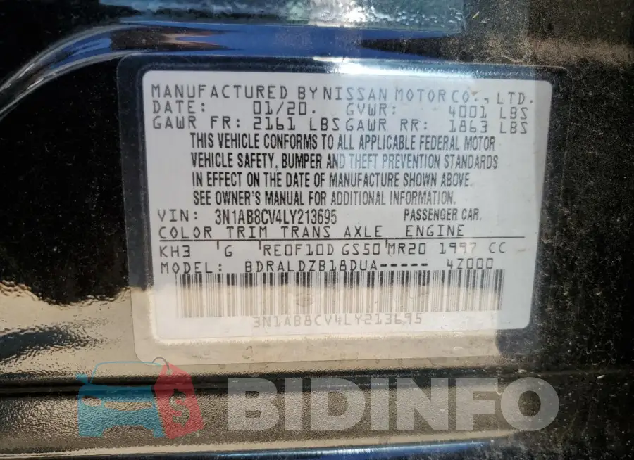 3N1AB8CV4LY213695 Photo# 13