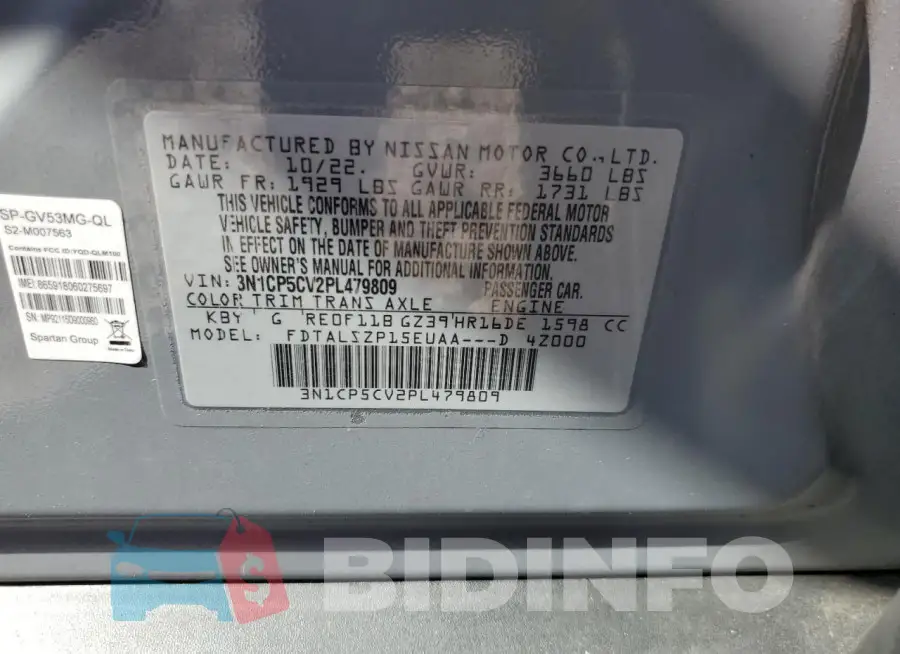 3N1CP5CV2PL479809 Photo# 12