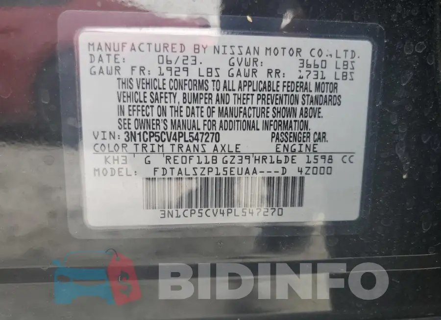3N1CP5CV4PL547270 Photo# 12