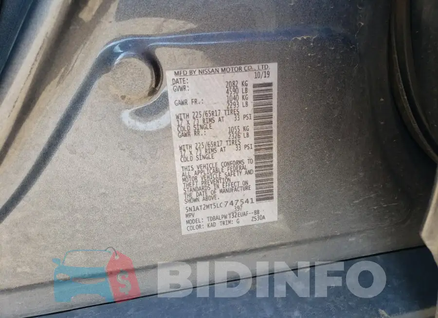 5N1AT2MT5LC747541 Photo# 13