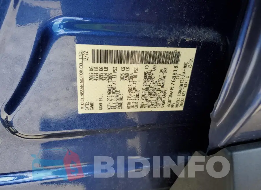5N1BT3BA4PC768818 Photo# 12