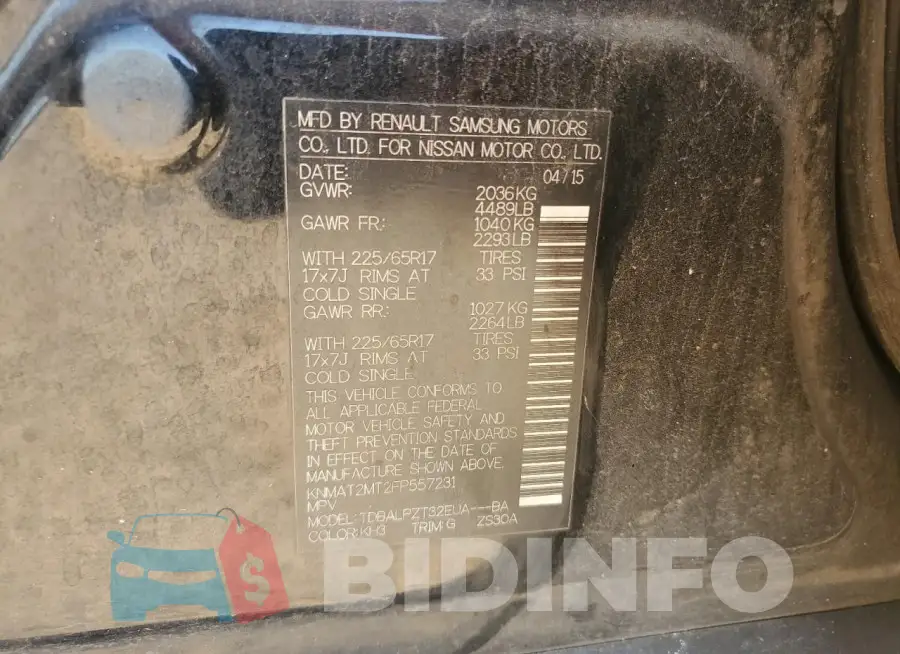 KNMAT2MT2FP557231 Photo# 12