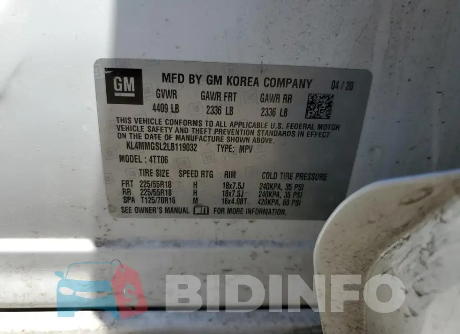 KL4MMGSL2LB119032 Photo# 12