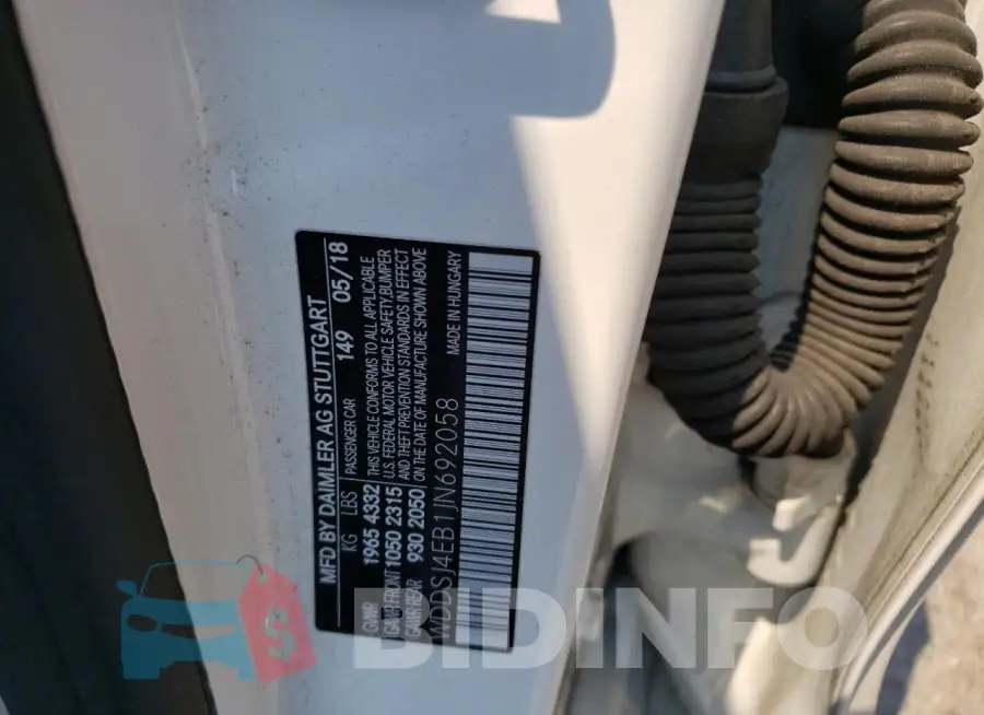 WDDSJ4EB1JN692058 Photo# 12