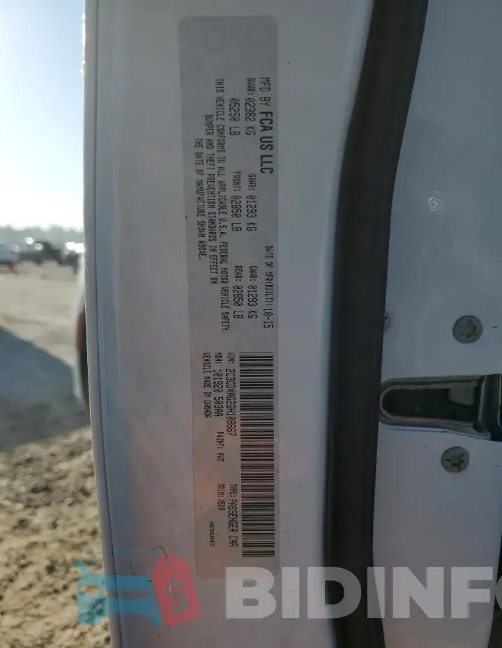 2C3CDXAG2GH108667 Photo# 12