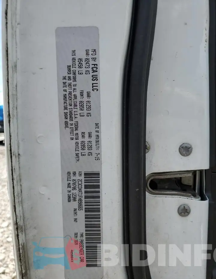 2C3CDXAT1FH890665 Photo# 12