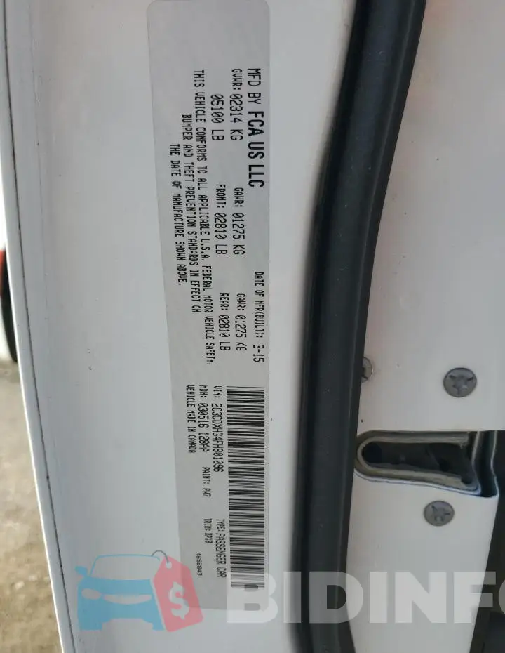 2C3CDXHG4FH801096 Photo# 12