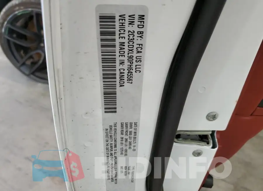 2C3CDXL90PH645567 Photo# 13