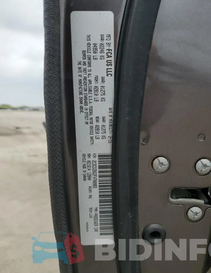 2C3CDZBG2FH788983 Photo# 12