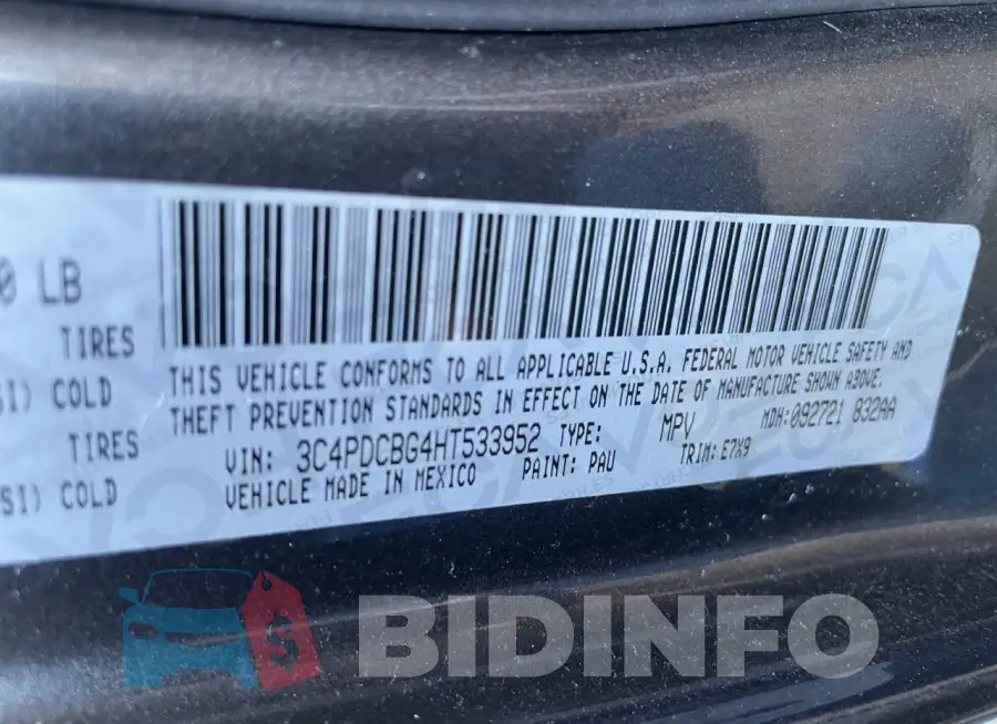 3C4PDCBG4HT533952 Photo# 10