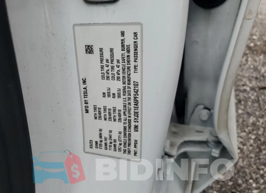 5YJ3E1EA6PF542107 Photo# 13