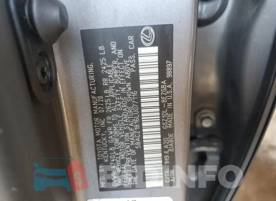 58ACZ1B16LU077116 Photo# 12