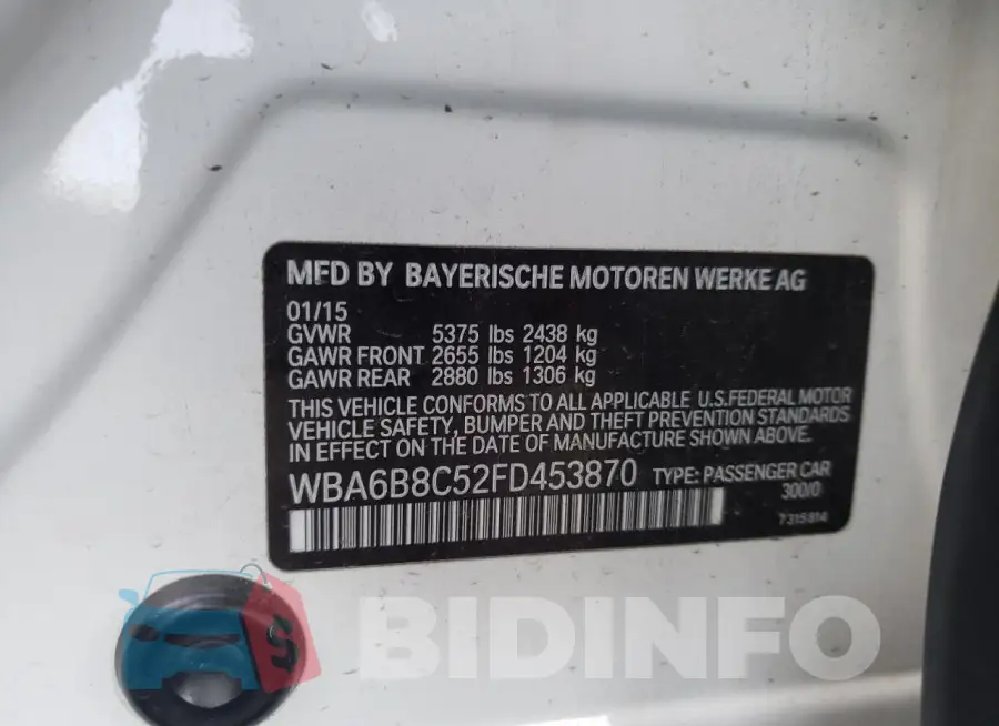 WBA6B8C52FD453870 Photo# 12