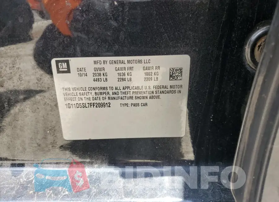 1G11D5SL7FF209912 Photo# 12
