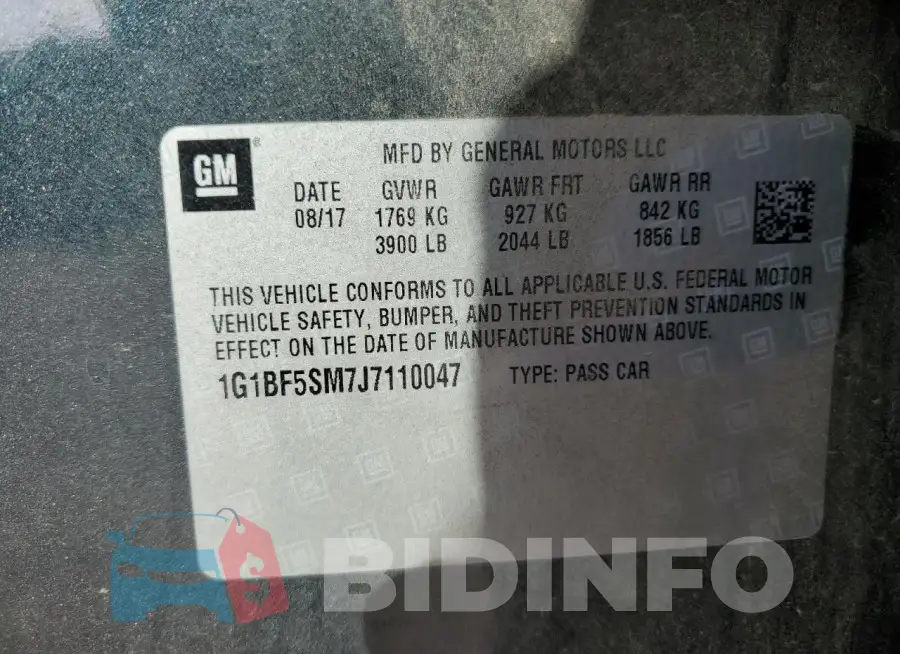 1G1BF5SM7J7110047 Photo# 13