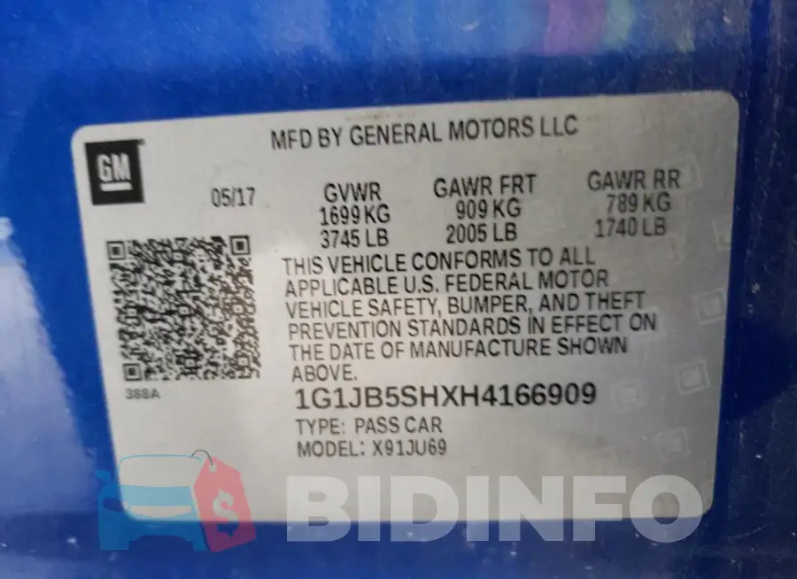 1G1JB5SHXH4166909 Photo# 13