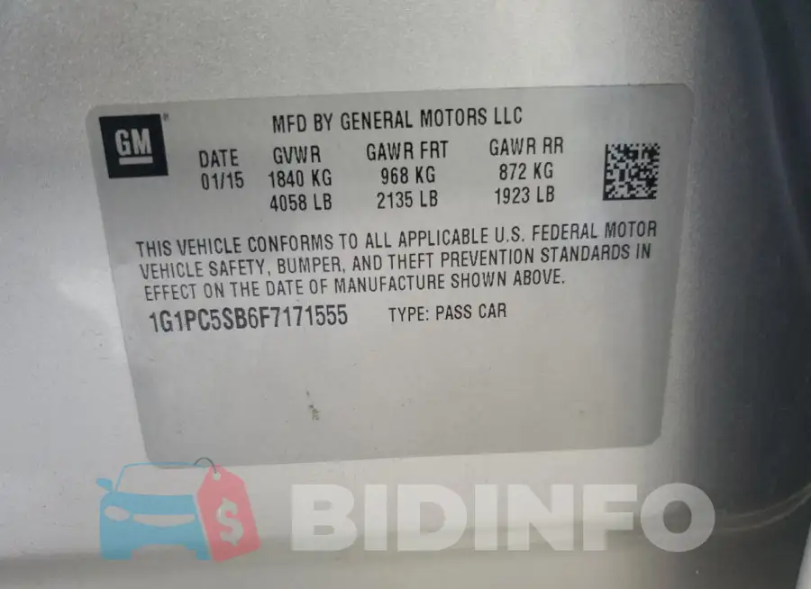 1G1PC5SB6F7171555 Photo# 12