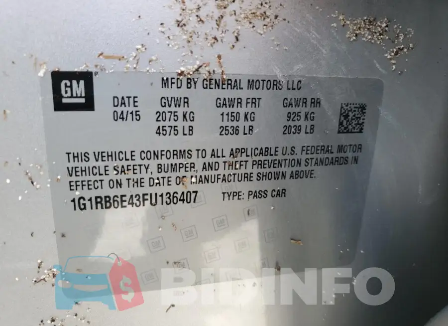 1G1RB6E43FU136407 Photo# 13