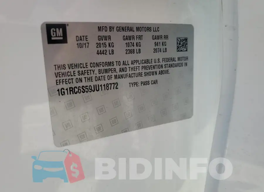 1G1RC6S59JU118772 Photo# 13