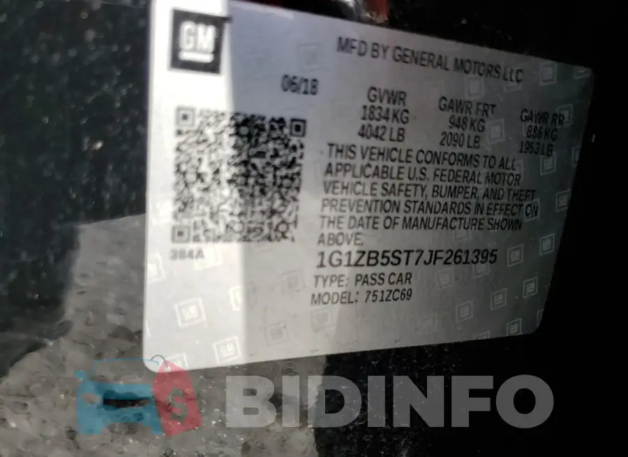 1G1ZB5ST7JF261395 Photo# 13