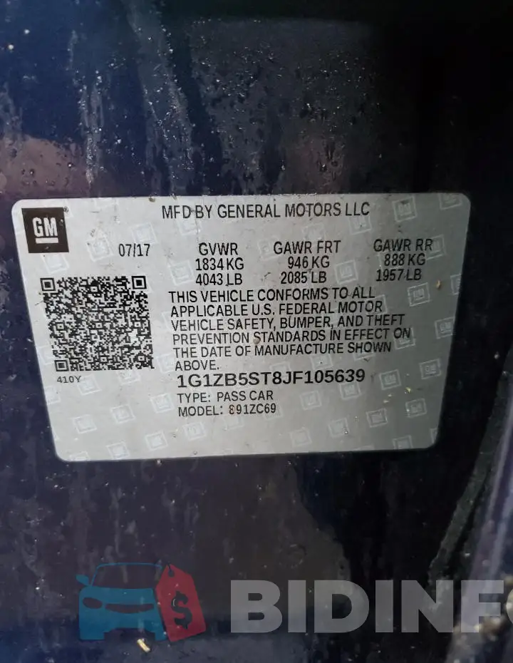 1G1ZB5ST8JF105639 Photo# 13